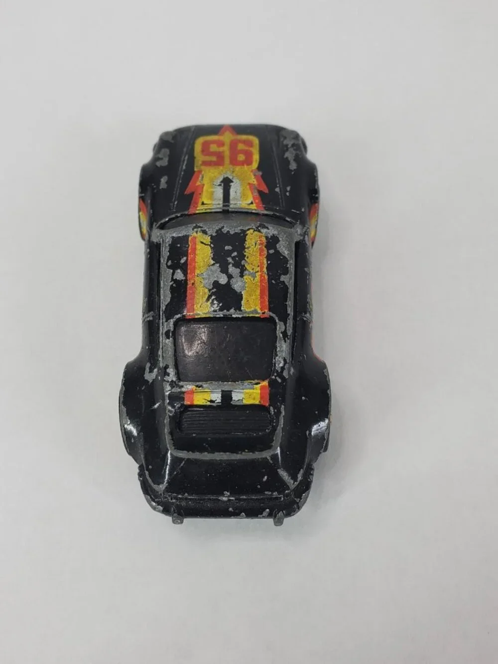 1974 Hot Wheels Black Porsche P-911 #95 Gold Rim Hong Kong HK